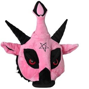 🎃 Killstar KREEPTURES Throw Pillow 21” Dark Lord Bubblegum Pink Plush
